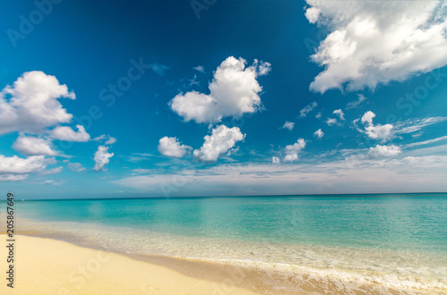 Perfect sandy beach Transparent calm tropical sea © Olga Sapegina