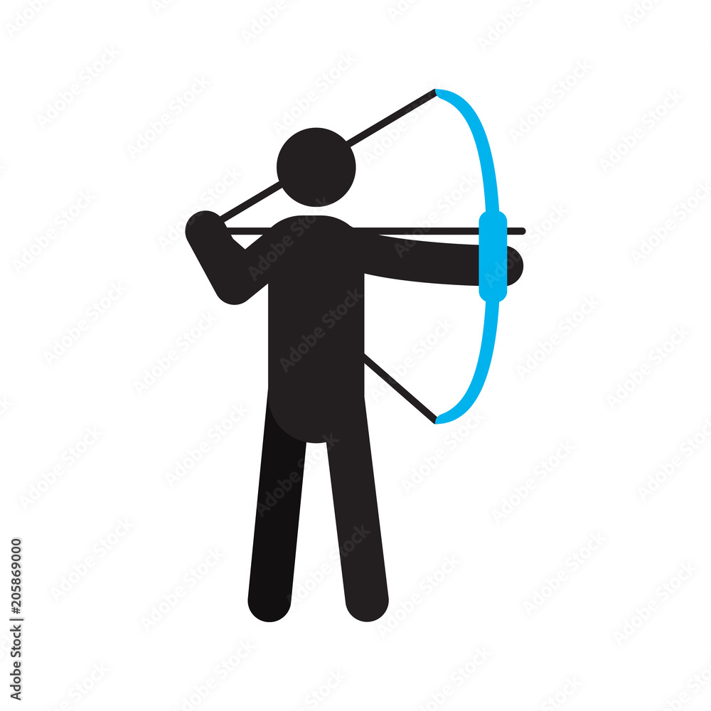 Archer silhouette icon Archer silhouette icon