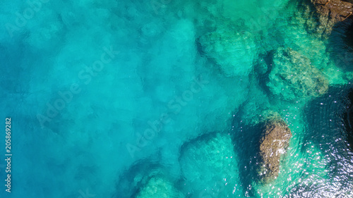 Aerial view on the sea. Beautiful natural seascape at the summer time © biletskiyevgeniy.com
