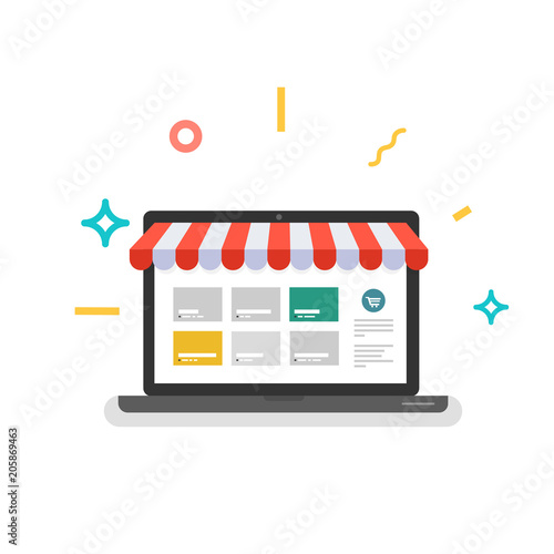 Online shop. Web store. 