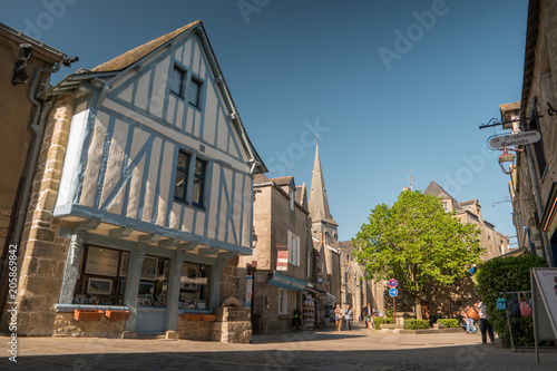 Maison à colombages et ruelles médiévales à Guérande