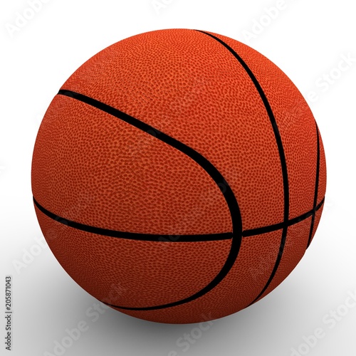3d image. Basketball ball.