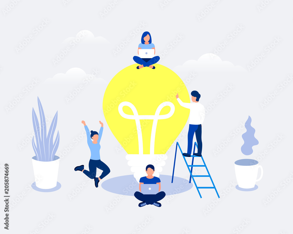 Idea design concept. Idea design concept.