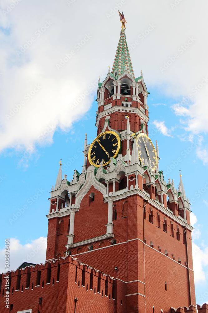 Fototapeta premium Spasskaya tower, Moscow Kremlin