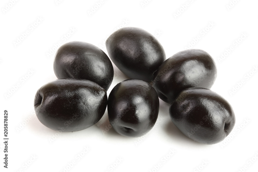 whole black olives isolated on white background macro whole black olives isolated on white background macro