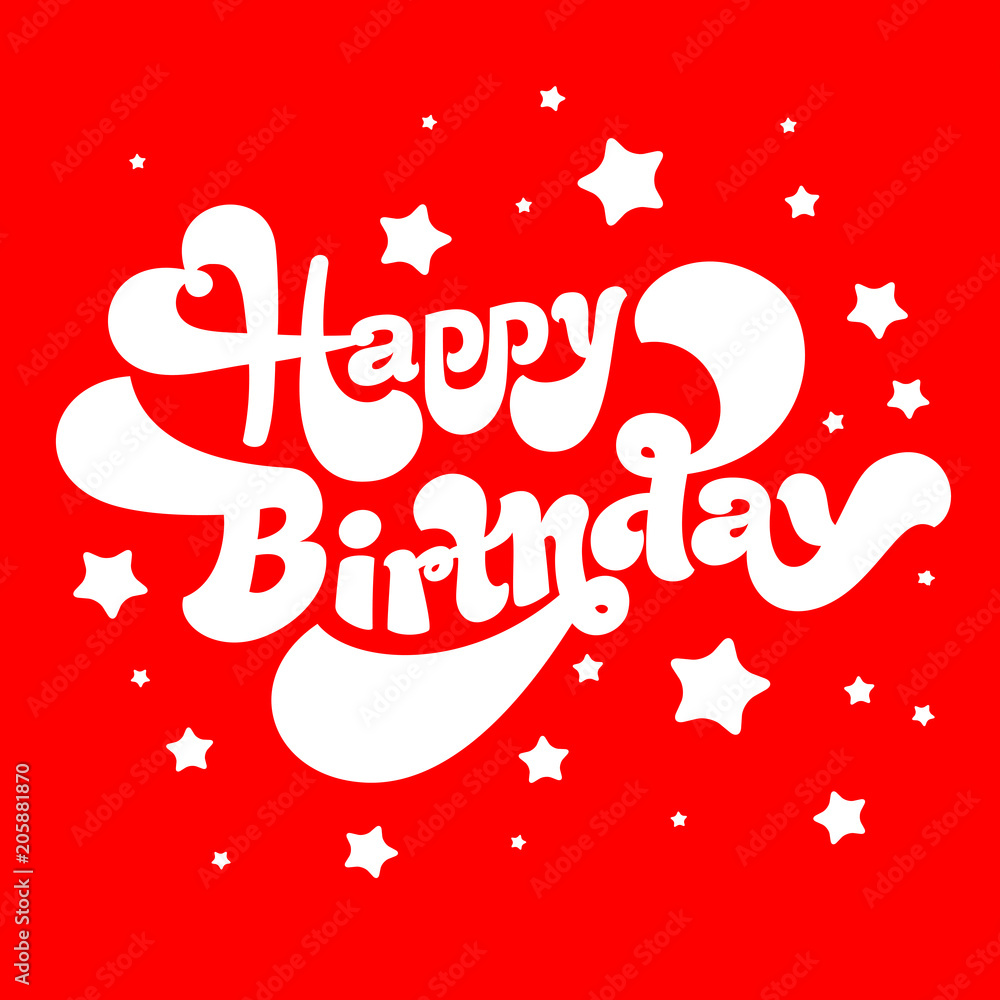 Happy Birthday Logo Stock Vector Adobe Stock Happy Birthday Logo Stock Vector Adobe Stock