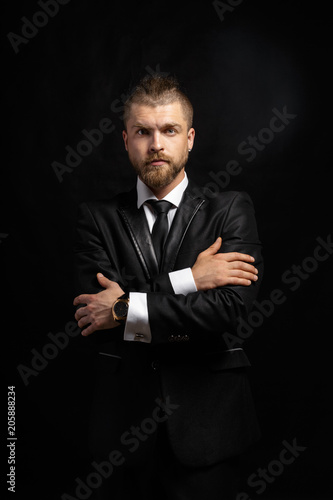 Portrait of handsome stylish man