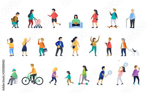 People in various lifestyles