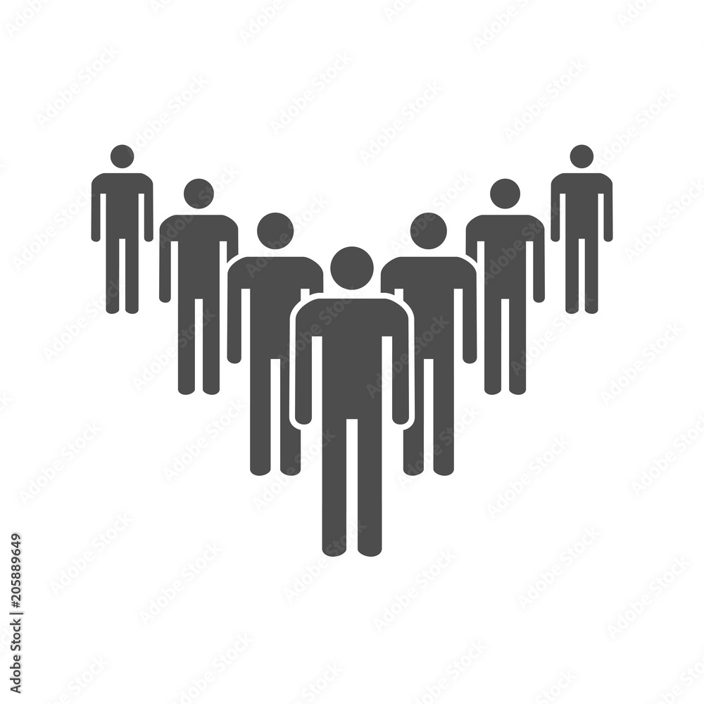 People Icon. Vector illustration, flat design. People Icon. Vector illustration, flat design.