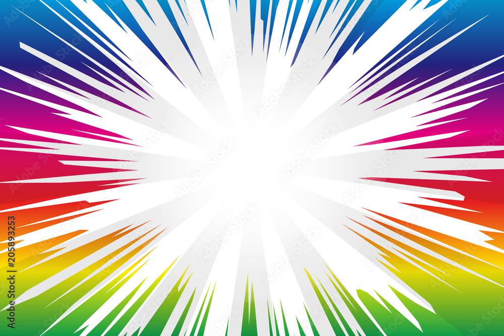 Background Wallpaper Vector Illustration Design Art Free Freesize Charge Free Effect Line Concentration Line Manga Comic Speed Line 背景素材壁紙 集中線 光線 放射 ビーム 輝き スターバースト 星 爆発 爆破 効果線 まんが 表現 Stock Vector Adobe Stock