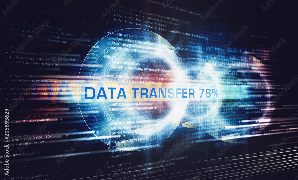 Digital representation of data being transfered Digital representation of data being transfered