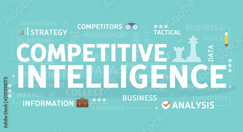 Competitive intelligence concept.
