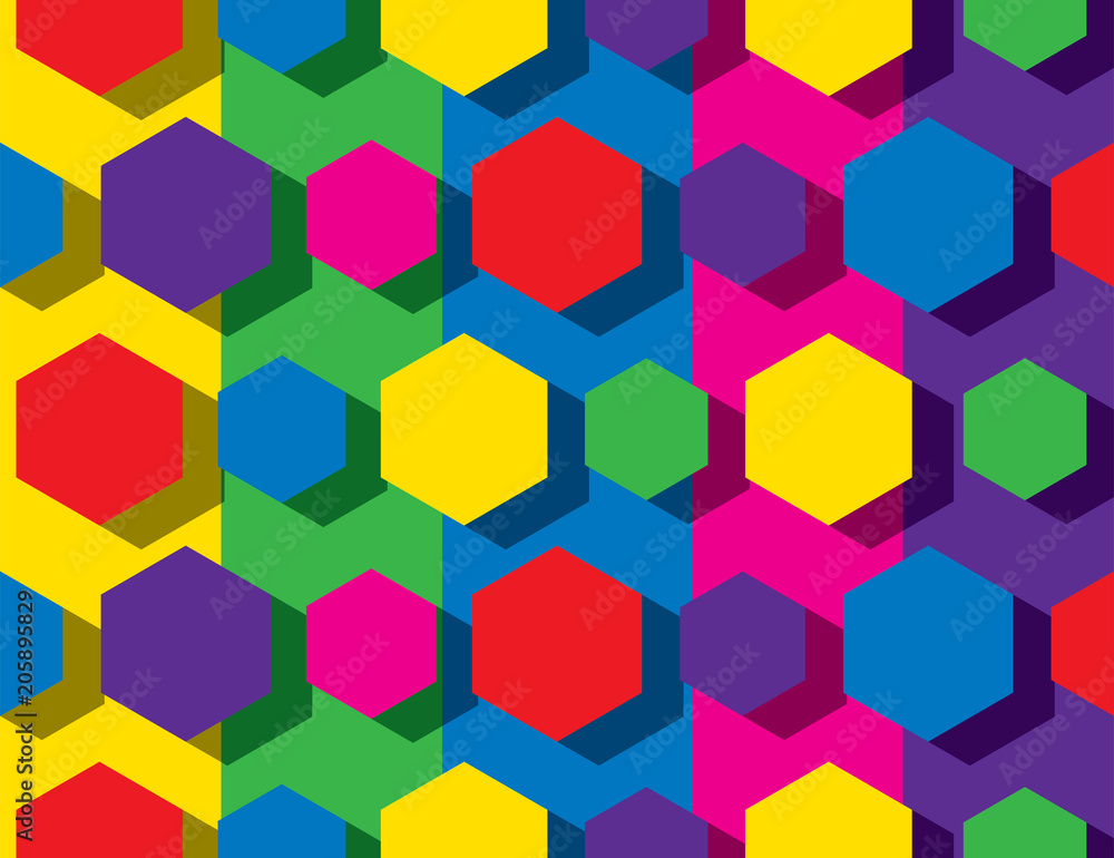 colorful hexagonal pattern colorful hexagonal pattern