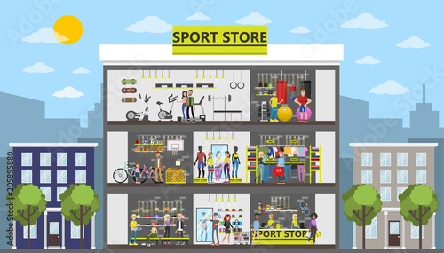 Sport store building.