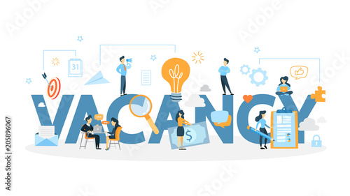 Vacancy concept illustration.