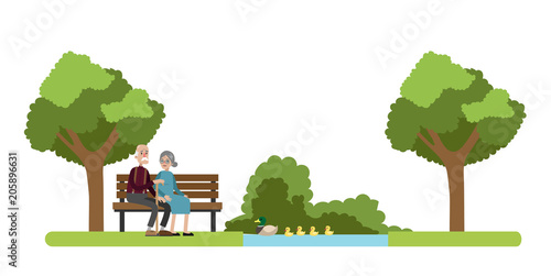 Park in the city.