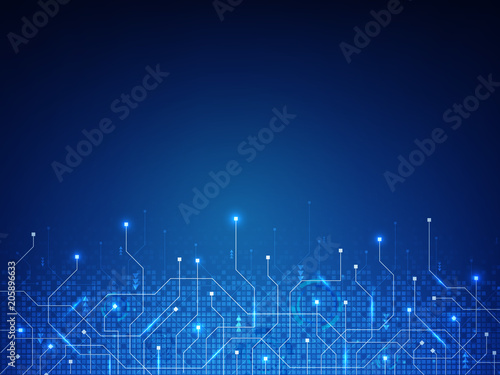 Abstract technology circuit board background.