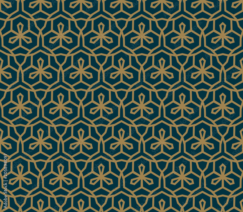 Fototapeta premium Abstract geometric pattern with lines, rhombuses A seamless vect