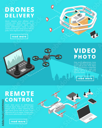 Shipping, surveillance, control with unmanned drones