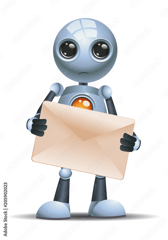 little robot hold envelope little robot hold envelope