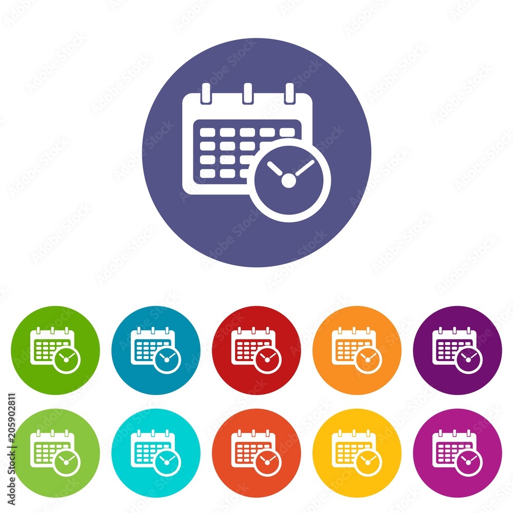 Deadline calendar icon. Simple illustration of deadline calendar vector icon for web Deadline calendar icon. Simple illustration of deadline calendar vector icon for web