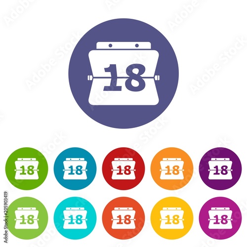 Sheet calendar icon. Simple illustration of sheet calendar vector icon for web