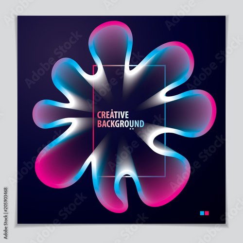 Cool gradient shape, futuri...