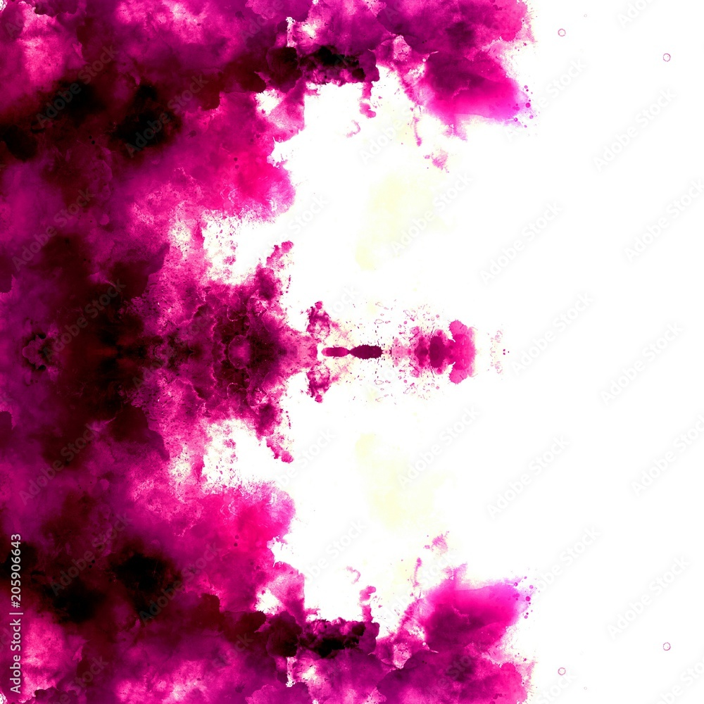 Isolated fractal art on white background. Abstract pink watercolor texture background. Oil painting style. Template for decoration of design products. Creative artistic purple wallpaper. Isolated fractal art on white background. Abstract pink watercolor texture background. Oil painting style. Template for decoration of design products. Creative artistic purple wallpaper.