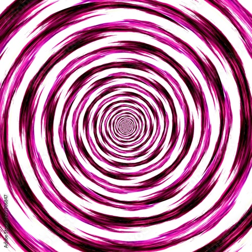 Psychedelic swirl spiral. Abstract pink watercolor texture background. Oil painting style.  Template for decoration of design products. Creative artistic wallpaper.