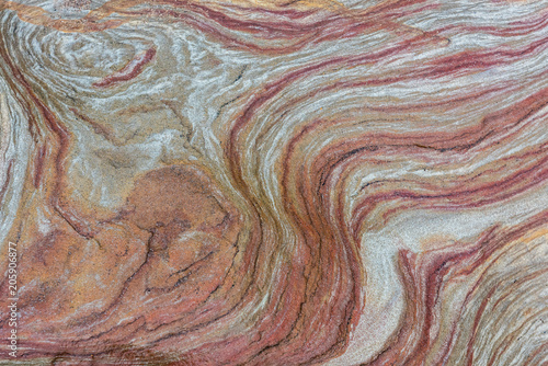 banded sedimentary rock