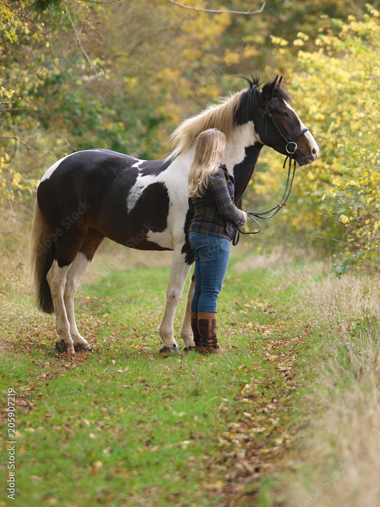 Obraz premium Girl With Horse