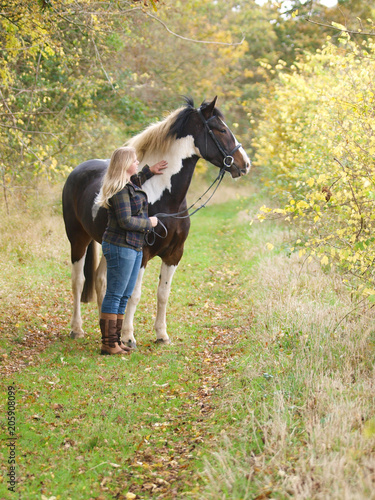 Girl Standing With Horse © Nigel Baker