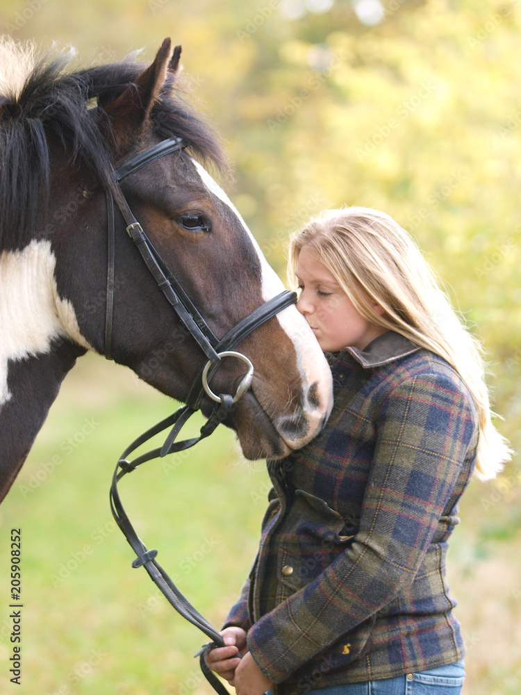 Obraz premium Girl With Horse