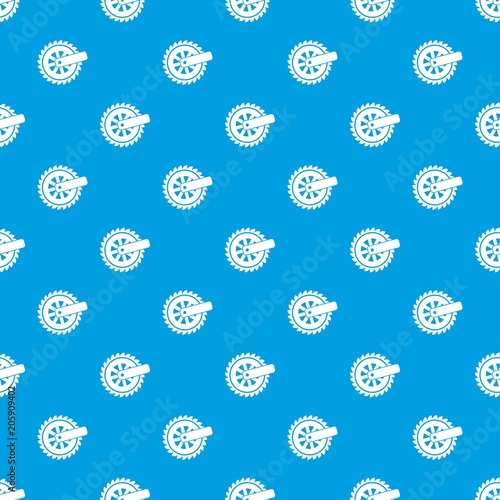 Cogwheel pattern vector seamless blue repeat for any use