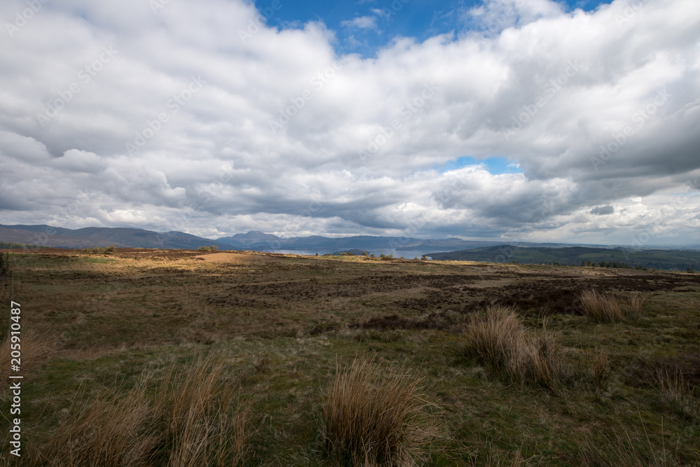 clouds over mountains