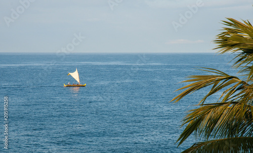 hawaii tropical sailing boat