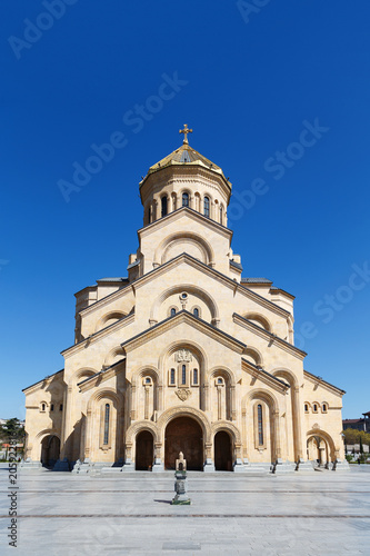 Holy Trinity Cathedral in Tbilisi close-up © alexshyripa