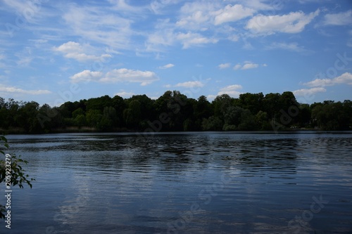 beautiful lake landscape and beautiful sky