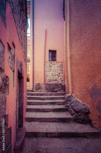 the beautiful alley of castelsardo old city © replica73