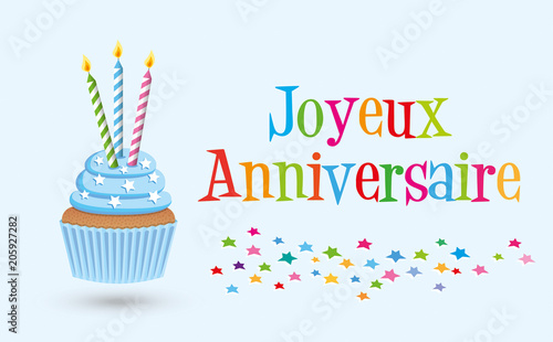 Cupcake joyeux anniversaire-1