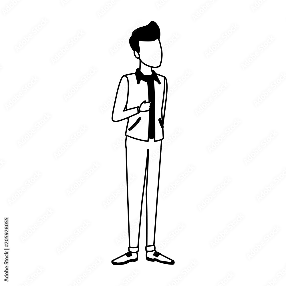 Young man cartoon vector illustration graphic design Young man cartoon vector illustration graphic design