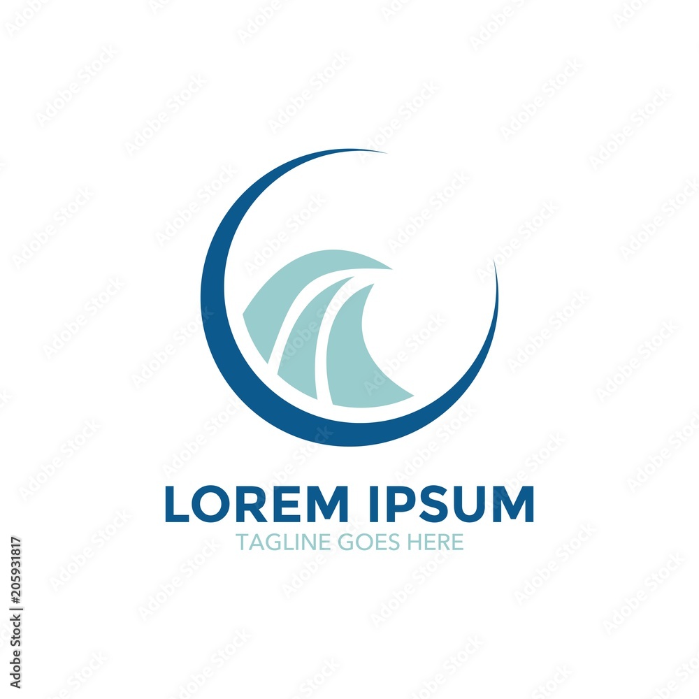 unique wave logo vector design. icon. vector illustration unique wave logo vector design. icon. vector illustration