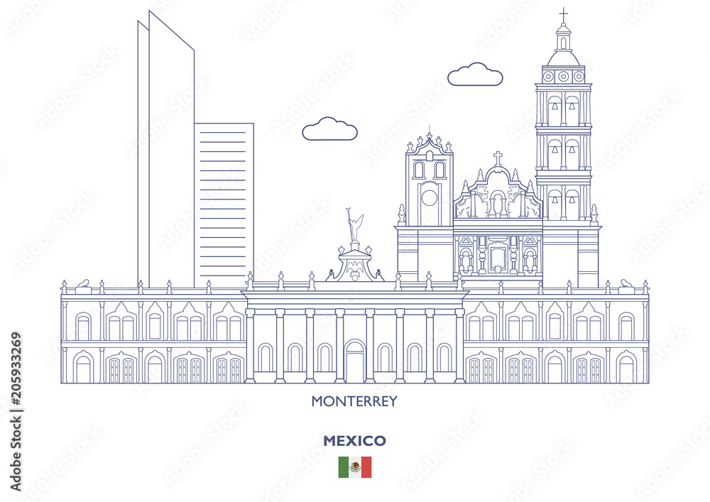 Monterrey City Skyline, Mexico