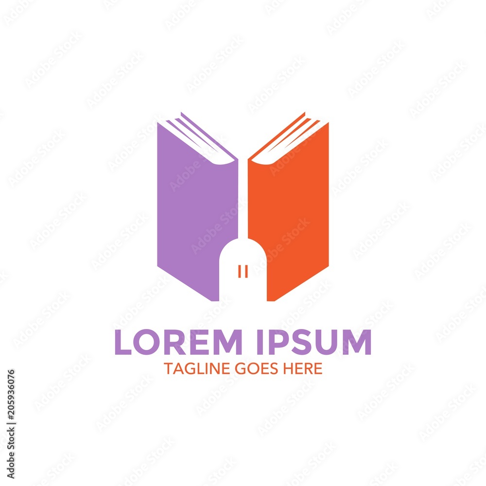 book store logo vector design. icon. vector illustration book store logo vector design. icon. vector illustration