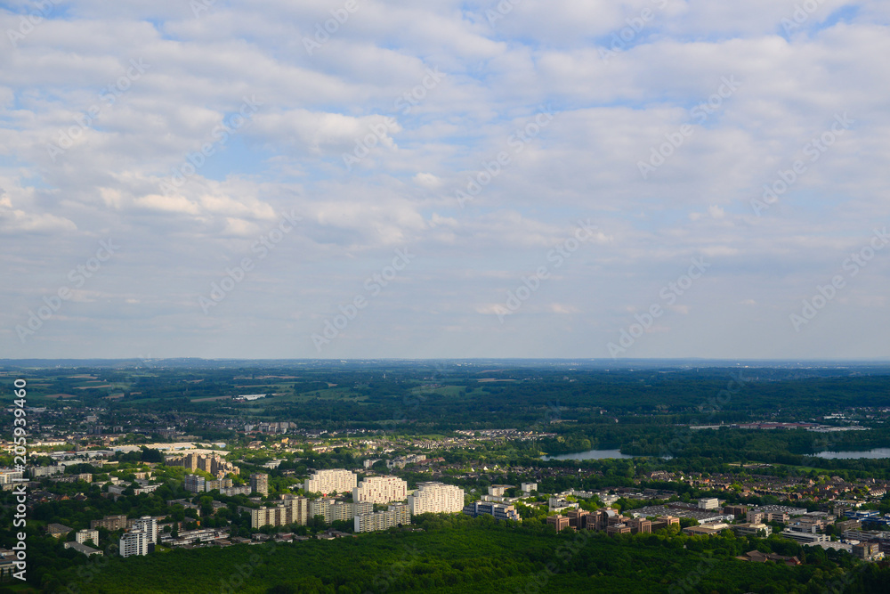 Amazing panoramic view from airplane, Germany Amazing panoramic view from airplane, Germany