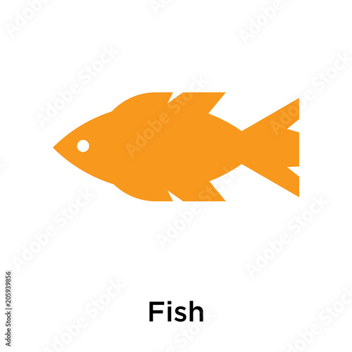 Fish icon vector sign and symbol isolated on white background © vector_best