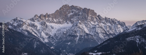 Civetta at dawn..Laste, Livinallongo, Belluno province, Dolomites, Veneto, Italy, Europe