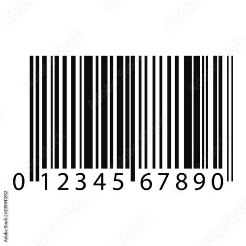 Barcode - Vector Illustration - Isolated On White Background photo
