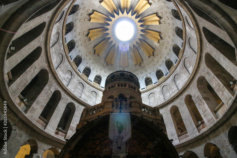 The Dome of the Church of the Holy Sepulchre in Jerusalem, Israel. The Dome of the Church of the Holy Sepulchre in Jerusalem, Israel.