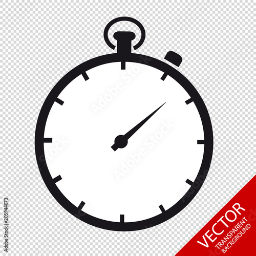 Stopwatch - Vector Illustration - Isolated On Transparent Background